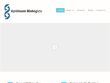 Tablet Screenshot of optimumbiologics.com